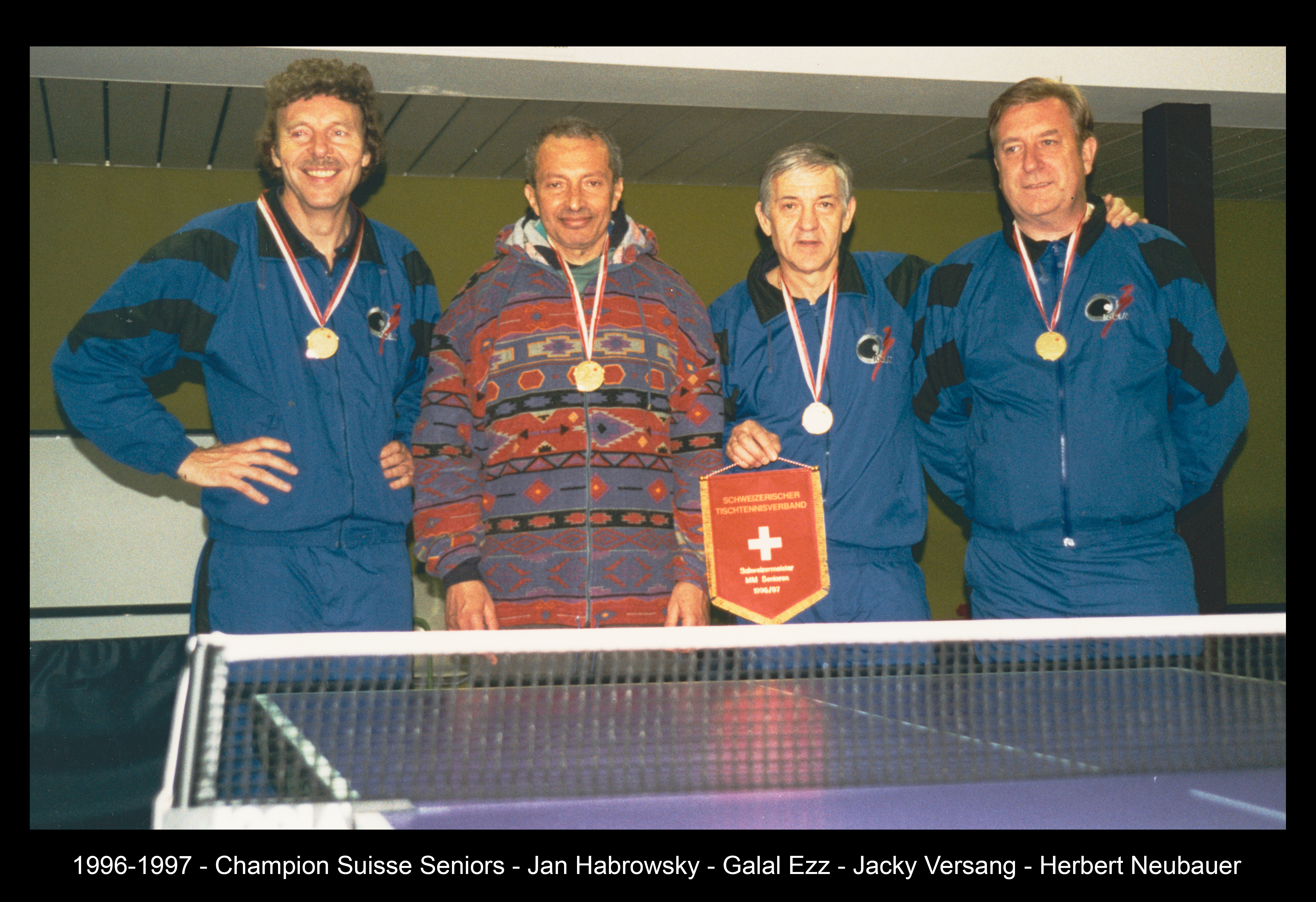 1996-1997 - Champion Suisse Seniors - Jan Habrovsky - Galal Ezz - Jacky Versang - Herbert Neubauer