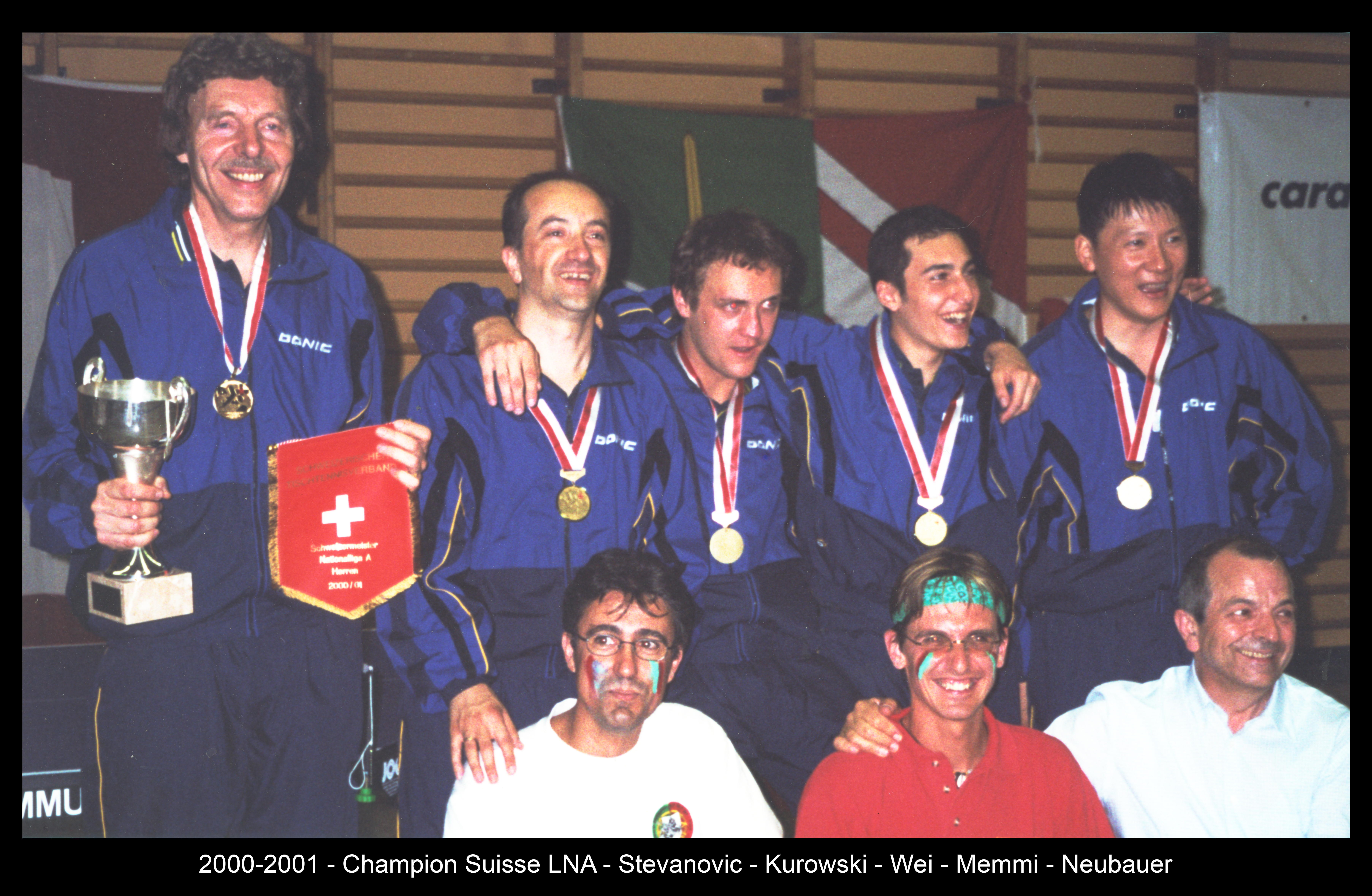 2000-2001 - Champion Suisse LNA - Stevanovic - Kurowski - Wei - Memmi - Neubauer