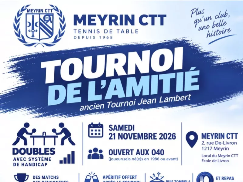 Tournoi de l'amitié 2026
